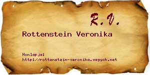 Rottenstein Veronika névjegykártya